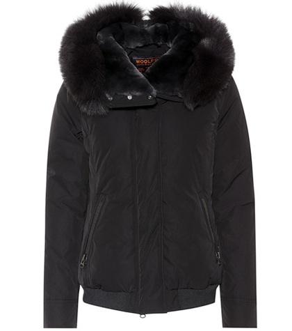 Woolrich City Fur-trimmed Down Coat