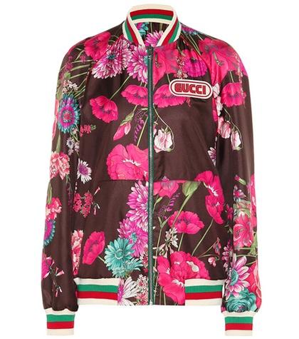 Gucci Reversible Silk Twill Jacket