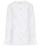 Christopher Kane Lace-trimmed Cotton Shirt