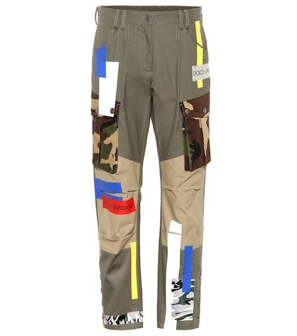 Dolce & Gabbana Patchwork Cotton Pants