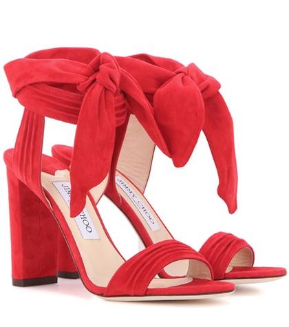 Jimmy Choo Kora 100 Suede Sandals