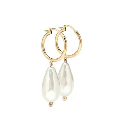 Oscar De La Renta Baroque Pearl Earrings