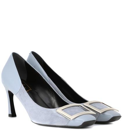 Prada Belle Vivier Trompette Leather Pumps