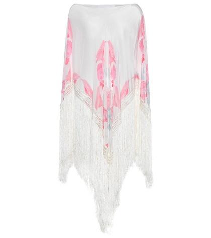 Church's Twilight's Love Flowers Silk Poncho