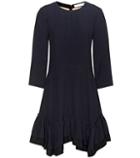 Chlo Crêpe Ruffled-hem Dress