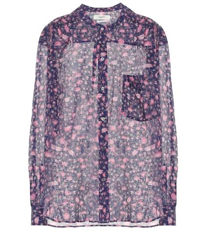 Stuart Weitzman Mexika Floral Cotton Blouse
