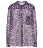 Stuart Weitzman Mexika Floral Cotton Blouse