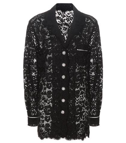 Dolce & Gabbana Embellished Lace Top
