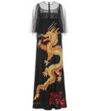 Valentino Printed Gown