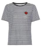 Velvet Rain Striped Cotton-blend T-shirt