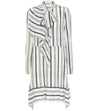 See By Chlo Striped Silk Minidress