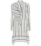 See By Chlo Striped Silk Minidress