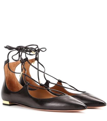 Vanessa Bruno Christy Flat Leather Ballerinas