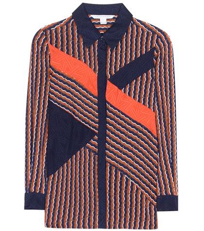 Diane Von Furstenberg Liara Printed Silk Blouse