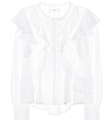 Isabel Marant, Toile Alea Embroidered Cotton Blouse