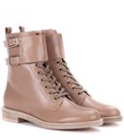 Talitha Lagarde Leather Combat Boots