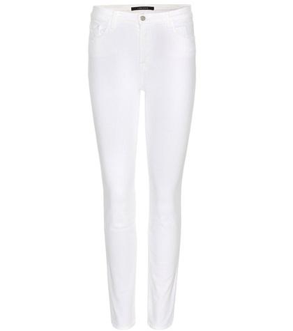 J Brand Rail Mid-rise Cropped Skinny Jeans