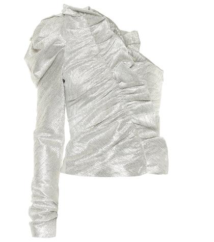 Jonathan Simkhai Metallic One-shoulder Top