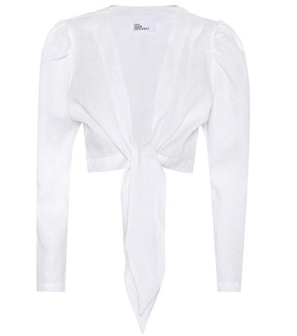 Lisa Marie Fernandez Tie Linen Blouse