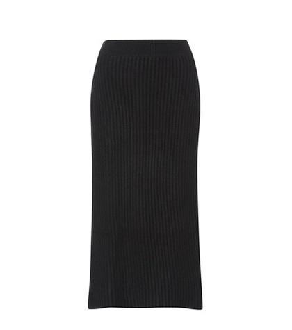 Ryan Roche Knitted Cashmere Skirt
