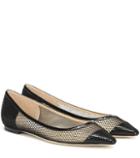 Jimmy Choo Romy Flat Mesh Ballet Flats