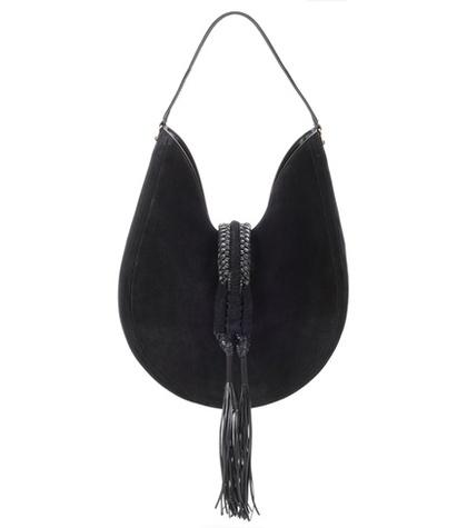 81hours Ghianda Knot Suede Shoulder Bag