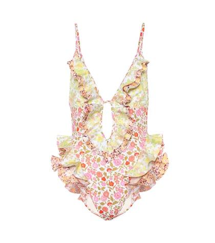 Zimmermann Goldie Waterfall One-piece Swimsuit