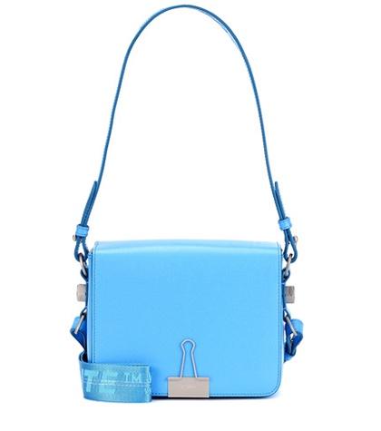 Aquazzura Binder Clip Leather Shoulder Bag