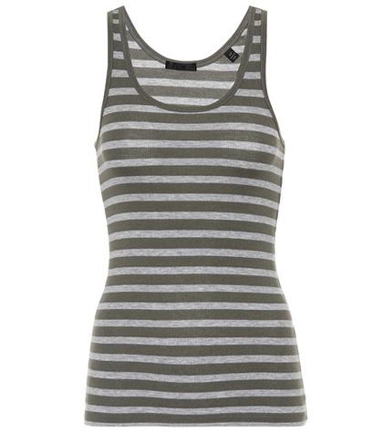 Atm Anthony Thomas Melillo Striped Jersey Tank Top