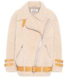 Acne Studios Velocite Leather-trimmed Shearling Jacket