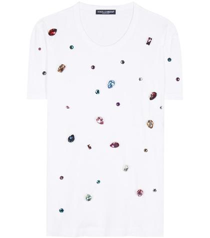 Dolce & Gabbana Crystal-embellished T-shirt