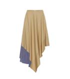 Loewe Asymmetric Linen And Cotton Skirt
