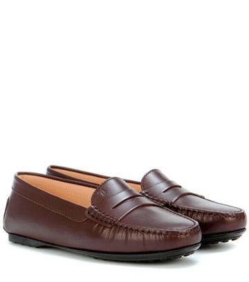 Tod's Leather Moccasin Loafers