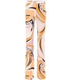 7 For All Mankind Printed Silk-blend Wide-leg Trousers