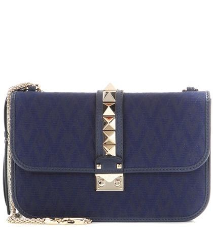 Valentino Valentino Garavani Lock Medium Jacquard Shoulder Bag