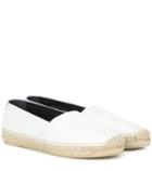 Tabitha Simmons Monogram Leather Espadrilles