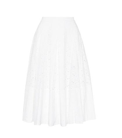 Gianvito Rossi Floral Cotton Skirt