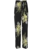 Valentino Printed Wide-leg Silk Pants