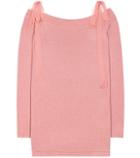 Valentino Cashmere Off-the-shoulder Sweater