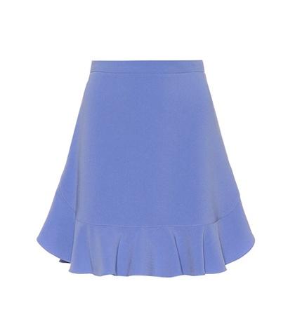 Miu Miu Flounce Flared Cady Skirt