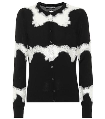 Dolce & Gabbana Lace And Wool-blend Cardigan
