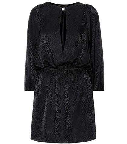 Saint Laurent Silk Jacquard Minidress