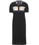 Proenza Schouler Snakeskin-trimmed Shift Dress