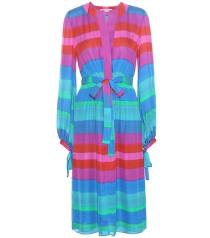 P.e Nation Striped Silk Dress