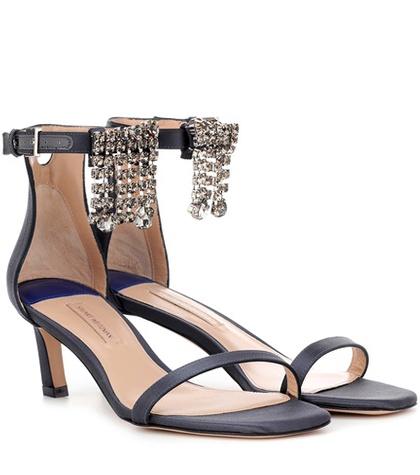 Balenciaga Fringe Square Nudist 45 Sandals