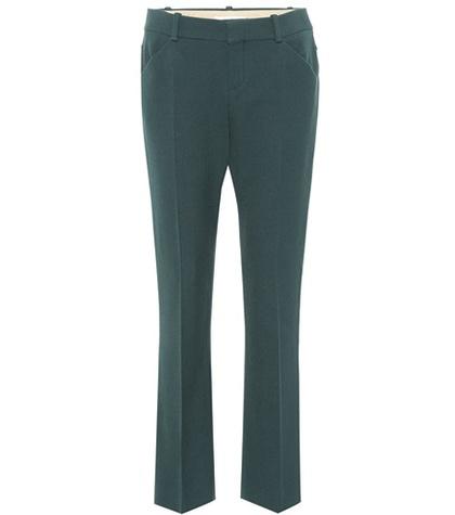Chlo Slim Wool-blend Trousers