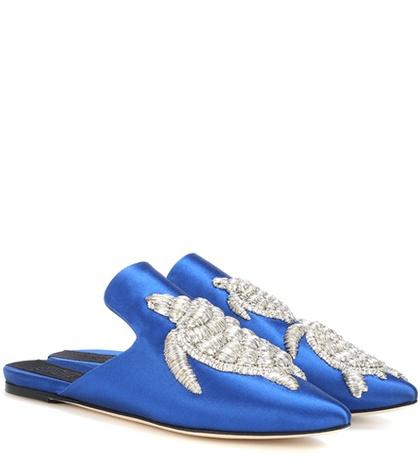 Sanayi 313 Tartaruga Satin Slippers