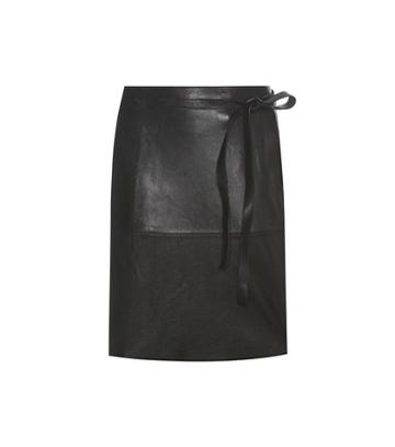 Y-3 Sport Coy Leather Wrap Skirt