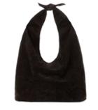 The Row Bindle Knot Suede Shoulder Bag