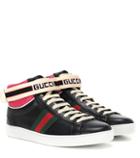 Gucci Leather High-top Sneakers